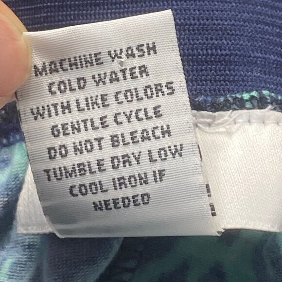 Joe B by Joe‎ Benbasset Skirt Womens Small Maxi Green Blue Pull On Geometric - Picture 8 of 10